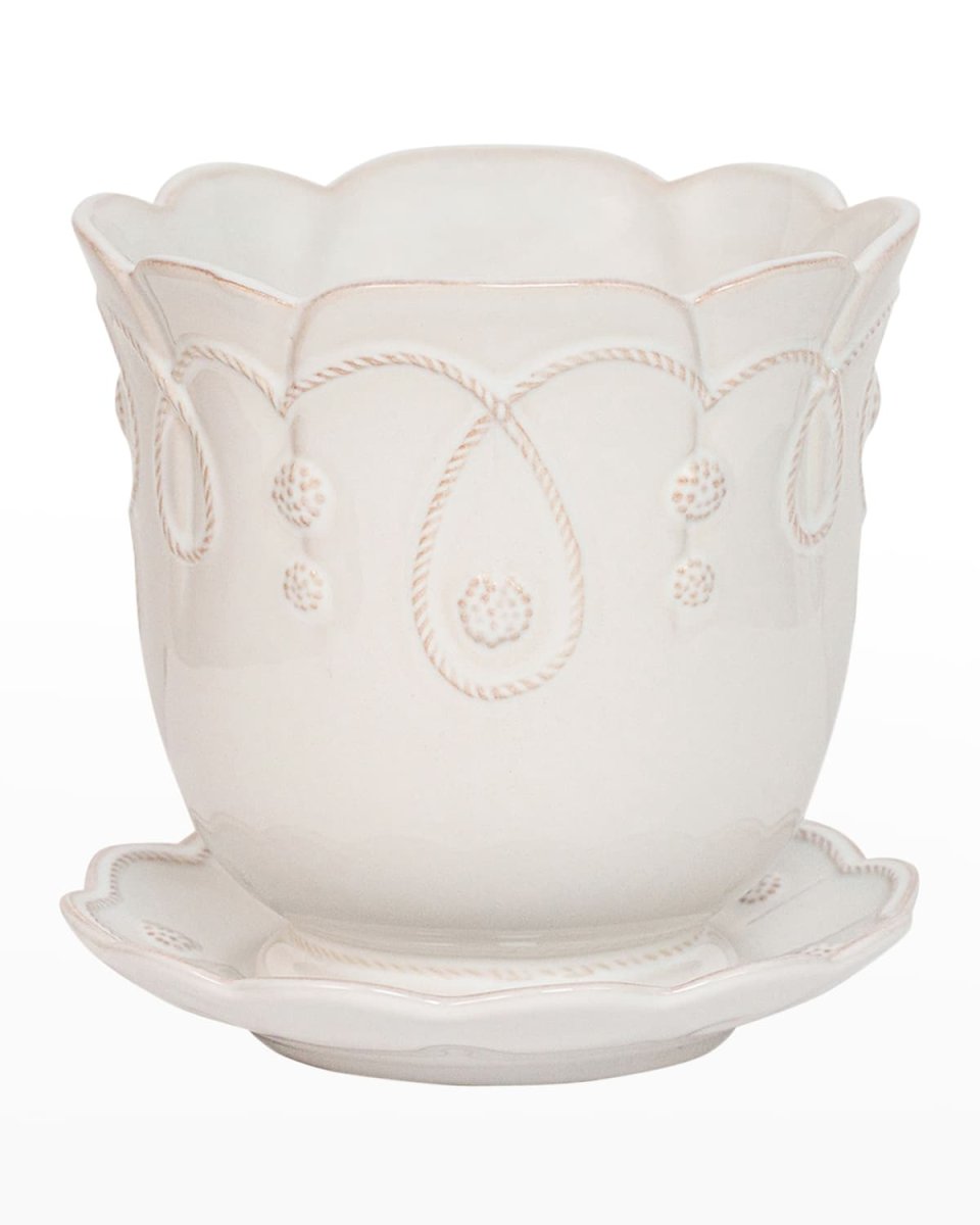 Jardins du Monde 7" Planter - Whitewash
